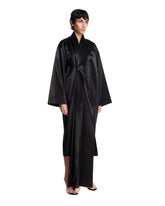 Black Cupro Kimono Dress | PDP | Antonia