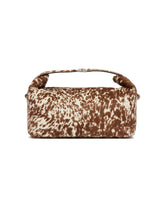 Beige Andy Cow-Print Calf Hair Pouch | PDP | Antonia