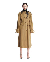 Beige Two-Tone Trench Coat | PDP | Antonia