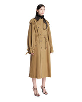 Beige Two-Tone Trench Coat | PDP | Antonia