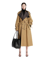 Beige Two-Tone Trench Coat | PDP | Antonia