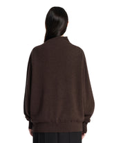 Brown V-Neck Pullover | PDP | Antonia