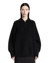 Black Zip Pullover | PDP | Antonia