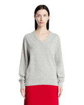 Gray V-Neck Sweater | PDP | Antonia