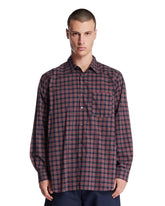 Red Cotton Checkered Shirt | PDP | Antonia