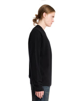 Black Wool Crewneck Sweater | PDP | Antonia