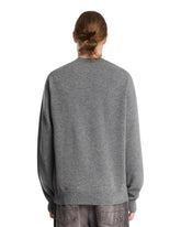 Gray Wool Crewneck Sweater | PDP | Antonia