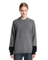 Maglione Girocollo In Lana Grigio E Nero | PDP | Antonia