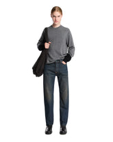 Maglione Girocollo In Lana Grigio E Nero | PDP | Antonia