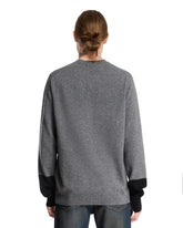 Maglione Girocollo In Lana Grigio E Nero | PDP | Antonia