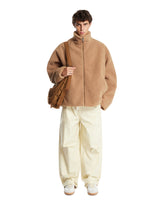 Brown Devin Faux Fur Jacket | PDP | Antonia