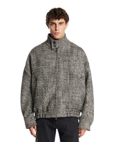 Black Lee Wool Bomber Jacket | PDP | Antonia