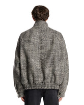 Black Lee Wool Bomber Jacket | PDP | Antonia