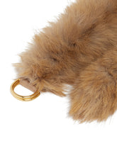 Light Brown Faux Fur Belt | PDP | Antonia