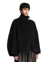 Black North Oversized Midi Coat | PDP | Antonia