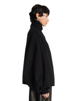 Black North Oversized Midi Coat | PDP | Antonia