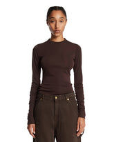 Brown Camren Long Sleeve Top | PDP | Antonia