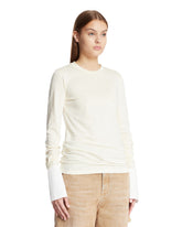 White Nora Long Sleeve T-Shirt | PDP | Antonia