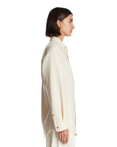 White Anne Technical Fabric Shirt | PDP | Antonia