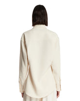 White Anne Technical Fabric Shirt | PDP | Antonia