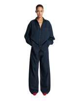 Dark Blue Cotton Denim Shirt | PDP | Antonia