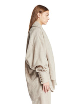 Gray Georgia Shirt with Scarf | PDP | Antonia