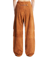 Brown Suede Daisy Trousers | PDP | Antonia