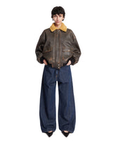 Blue Ines Dark Cross-Front Jeans | PDP | Antonia