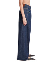Blue Ines Dark Cross-Front Jeans | PDP | Antonia