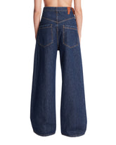 Blue Ines Dark Cross-Front Jeans | PDP | Antonia