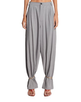 Pantaloni Con Bracciali Alla Caviglia Grigi | PDP | Antonia