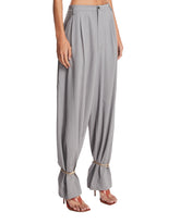 Pantaloni Con Bracciali Alla Caviglia Grigi | PDP | Antonia