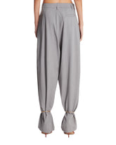 Pantaloni Con Bracciali Alla Caviglia Grigi | PDP | Antonia