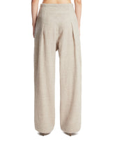 Gray Daisy Wool Trousers | PDP | Antonia