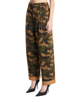 Green Danielle Camouflage Trousers | PDP | Antonia