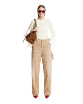 Beige Lisa Carpenter Jeans | PDP | Antonia