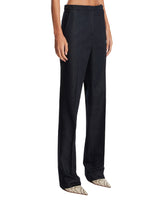 Blue Adjustable Waist Trousers | PDP | Antonia