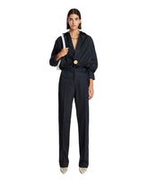 Blue Adjustable Waist Trousers | PDP | Antonia