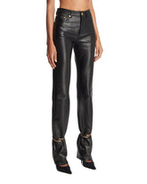 Black Leather Marion Trousers | PDP | Antonia