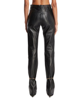 Black Leather Marion Trousers | PDP | Antonia