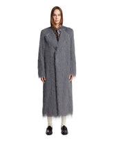 Gray Fringed Coat | PDP | Antonia