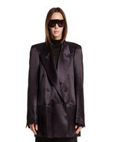 Brown Double-Breasted Viscose Jacket | PDP | Antonia