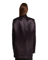 Brown Double-Breasted Viscose Jacket | PDP | Antonia