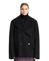 Black Oversized Wool Coat | PDP | Antonia
