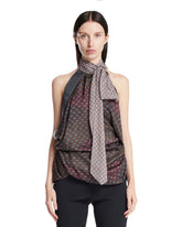 Multicolor Silk Halter Top | PDP | Antonia