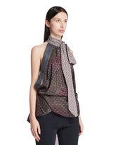 Multicolor Silk Halter Top | PDP | Antonia