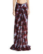 Brown Maxi Draped Skirt | PDP | Antonia