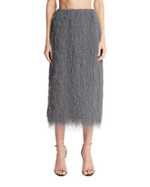 Gray Fringed Skirt | PDP | Antonia