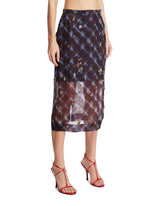 Multicolour Embroidered Silk Skirt | PDP | Antonia