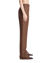 Brown Jacquard Pants | PDP | Antonia
